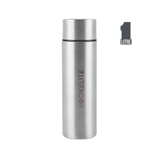 Silvra Premium Stainless Steel Bottle | 1L Water bottle Flask | Durable, Stylish, Modern & Leak-Proof | Hot & Cold for All-Day Use