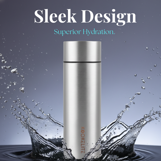 Silvra 1 Litre Stainless Steel Water Bottle | Wider Mouth, Leak-Proof, BPA-Free, for Kids, Adult, Office, Gym, Travel & Home | Pack of 1