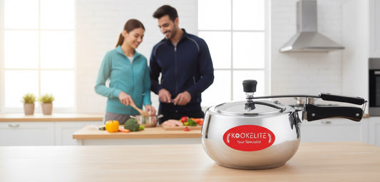 Kookelite Wedding Gift Combo – Aluminium 3L Pressure Cooker, Electric Sandwich Maker & Stainless Steel Bottle | Perfect for Wedding & Return Gifts