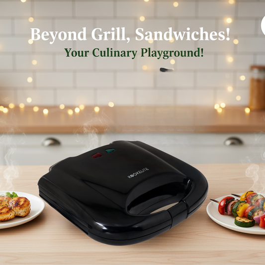 Triangle Slice Non-Stick Sandwich Maker | Compact Electric Pocket Toaster with Cool Touch Handles | Easy to Clean Sandwich Maker for Home & Office Use |  | 800W + 1 Years Warranty | 0.8 Mtr Cord