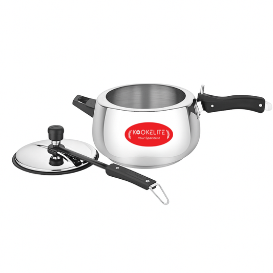 Silver Pro 5 Litre Aluminium Inner Lid Induction Bottom Pressure Cooker