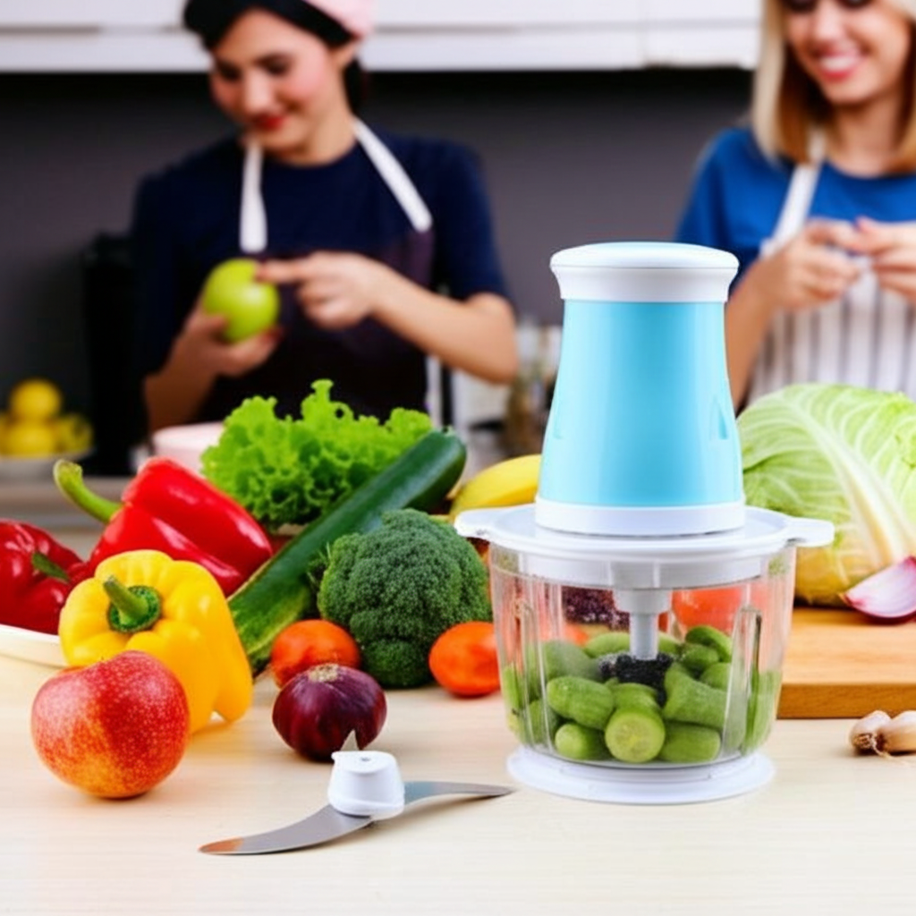 Kitchen Classic 300W Mini Food Processor – Chop • Grind • Knead • Blend | Vegetable Chopper, Chutney Maker, Dough Kneader, Travel Friendly