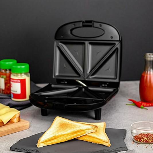 Classic Pocket Sandwich Maker | Deep-Fill Triangle Toaster, Non-Stick, 800W (includes User Manual and Warranty Card)