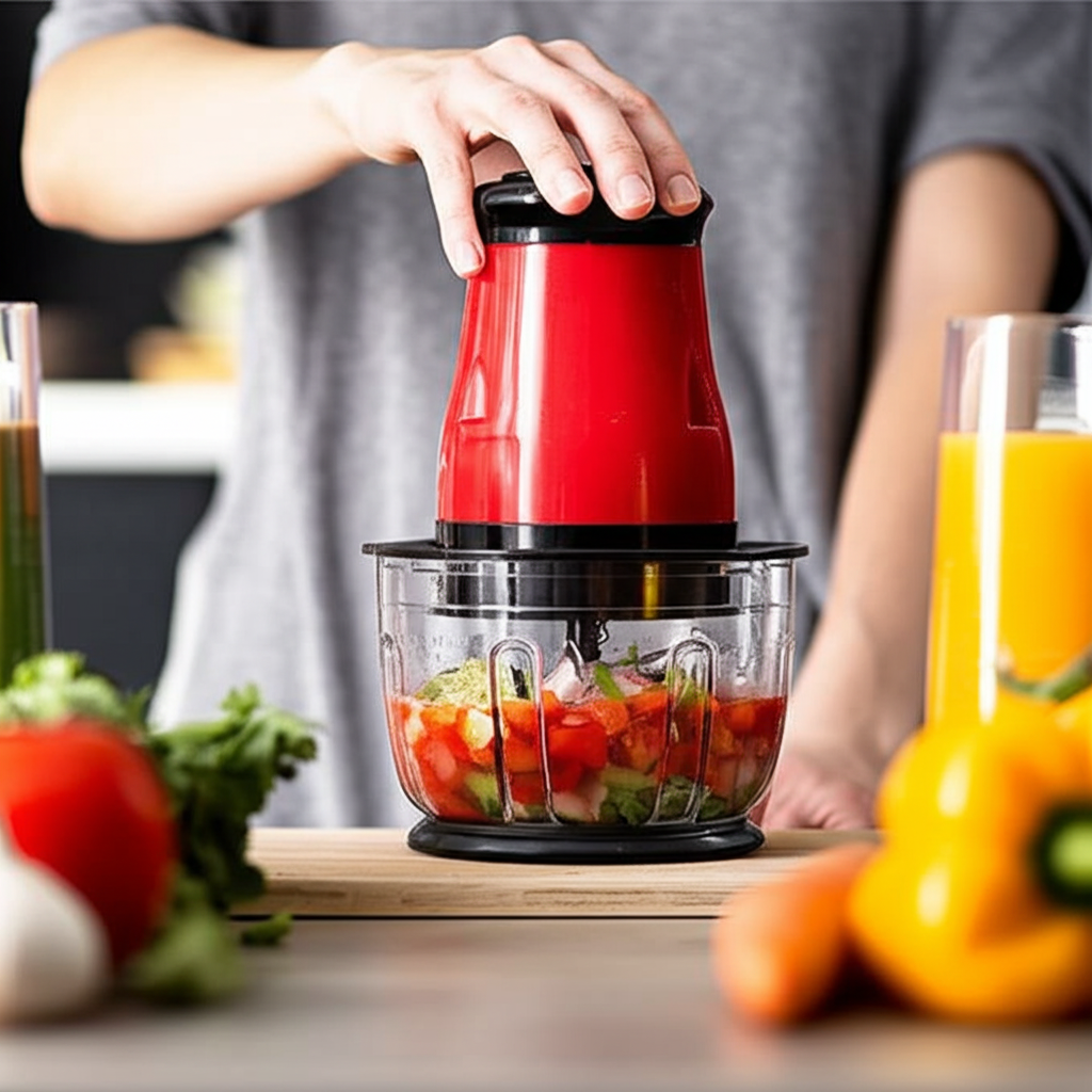 Kitchen Classic 300W Mini Food Processor – Chop • Grind • Knead • Blend | Vegetable Chopper, Chutney Maker, Dough Kneader, Travel Friendly
