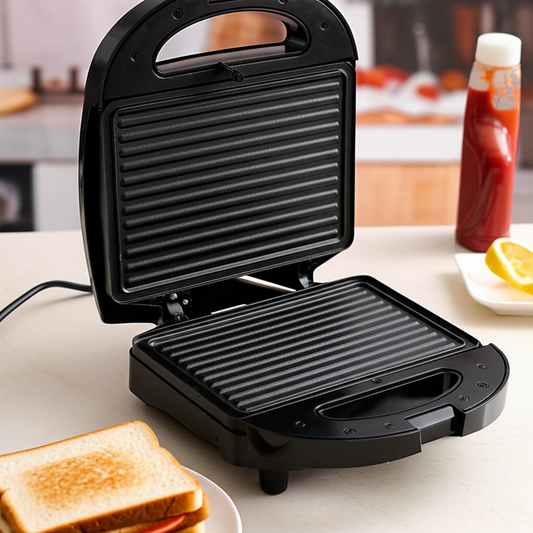 Electric Panini Press & Sandwich Grill | Non-Stick Coating, 800W | for Cafe-Style Grilling